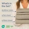 King Size 4 Piece Sheet Set - Breathable &amp; Cooling Sheets - Heathered Beige