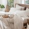 MooMee Sheet Set 100% Washed Cotton Linen-Like Extra Deep Pocket King