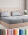 Split King Size 5 Piece Sheet Set - Comfy Breathable &amp; Cooling - Steel Blue
