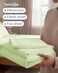 Twin Size 3 Piece Sheet Set - Comfy Breathable &amp; Cooling - Light Sage Green