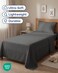 Twin Size 3 Piece Sheet Set - Comfy Breathable &amp; Cooling Sheets - Charcoal