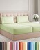 Split King Size 5 Piece Sheet Set - Breathable &amp; Cooling - Light Sage Green