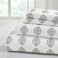 Modern Threads Printed 3-Piece Extra Soft Bedding Sheets &amp; Pillowcase Set, Deep Pocket up to 16 inch Mattress Claire Twin