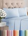 Cal King Size 4 Piece Sheet Set - Breathable &amp; Cooling Sheets - Sky Blue