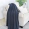 BOURINA Navy Throw Blanket 60x80 Inch Boho Knitted Soft Throw Sofa Blanket