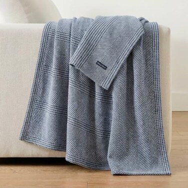 Nautica - Soft Twin Size Blanket for Bed &amp; Couch, Cozy Bedding