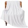 BEDELITE Fleece Blanket Soft Plush Twin Size Blanket White 60"x80