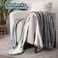 Bare Home Sherpa Fleece Blanket (Full/Queen, Light Grey)