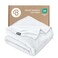 Bare Home Fleece Blanket Luxury Microplush (Throw, White)