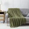 BOURINA Olive Throw Blanket 50x60 Inch Boho Knitted Soft Throw Sofa Blanket