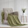 BOURINA Olive Throw Blanket 50x60 Inch Boho Knitted Soft Throw Sofa Blanket