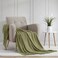BOURINA Olive Throw Blanket 50x60 Inch Boho Knitted Soft Throw Sofa Blanket
