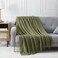 BOURINA Olive Throw Blanket 50x60 Inch Boho Knitted Soft Throw Sofa Blanket