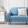 BOURINA Blue Throw Blanket 50x90 Inch Boho Knitted Soft Throw Sofa Blanket