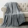 Utopia Bedding Soft Fleece Bed Blanket Throw Size Ash Grey (50x60 Inch)