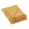 DII Transitional Checked Plaid Woven Throw, 50x60, Honey Gold