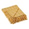 DII Transitional Checked Plaid Woven Throw, 50x60, Honey Gold