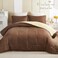 Exclusivo Mezcla Reversible Soft Queen Comforter Set, 3 Pieces