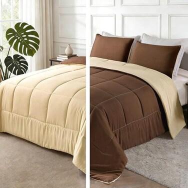 Exclusivo Mezcla Reversible Soft Queen Comforter Set, 3 Pieces
