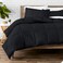 Bare Home Full Comforter Set - 1800 Ultra Soft (Full, Black)