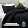 Bare Home Full Comforter Set - 1800 Ultra Soft (Full, Black)