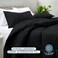 Bare Home Full Comforter Set - 1800 Ultra Soft (Full, Black)