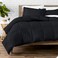 Bare Home Full Comforter Set - 1800 Ultra Soft (Full, Black)
