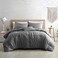 Modern Threads 4-Piece Garment-Washed Comforter Set Beck Grey King