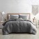 Modern Threads 4-Piece Garment-Washed Comforter Set Beck Grey King