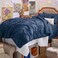 Bedsure Twin Comforter Set &amp; Sheet Set, 5-Piece Navy Blue Bedding Set