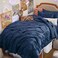 Bedsure Twin Comforter Set &amp; Sheet Set, 5-Piece Navy Blue Bedding Set