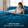 Bedsure Twin Comforter Set &amp; Sheet Set, 5-Piece Teal Bedding Set