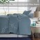 Exclusivo Mezcla Reversible Boho Quilt King Size Blue