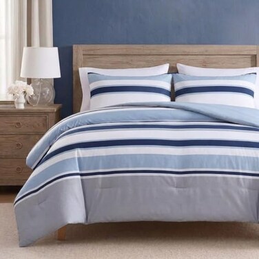Nautica - Queen Comforter Set with Shams, Cotton, Reversible