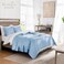 Exclusivo Mezcla Reversible Twin Quilt Bedding Set, Sky Blue