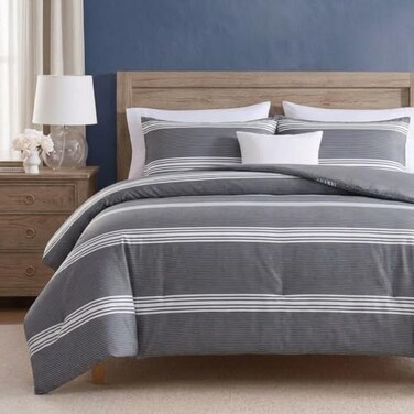 Nautica - Queen Comforter Set, Reversible 100% Cotton Bedding with Shams