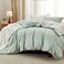 Bedsure Floral Comforter Set Cute Bedding Set King Reversible Sage Green