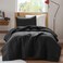 Comfort Spaces Kienna Twin Quilt Bedding Set 2 Piece, 66"x 90" Black