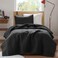 Comfort Spaces Kienna Twin Quilt Bedding Set 2 Piece, 66"x 90" Black