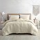 Modern Threads 4-Piece Garment-Washed Comforter Set Beck Coconut Queen