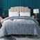 KASENTEX Queen Comforter, Warm Reversible Sherpa, Grey Blue