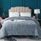 KASENTEX Queen Comforter, Warm Reversible Sherpa, Grey Blue