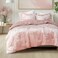 Comfort Spaces Reversible Velvet Blush King Comforter Set, 3pc