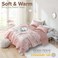 Comfort Spaces Reversible Velvet Blush King Comforter Set, 3pc