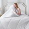 KASENTEX Queen Comforter, Warm Reversible Sherpa, White