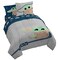 Star Wars Mandalorian Grogu Queen Comforter Set 7 Piece Bedding, Gray