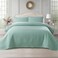 KASENTEX Queen Quilt Set 90x90, Soft Washed 3-Layer Lightweight