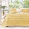 Andency Yellow Twin Quilt Set, 2 Pieces Boho Lightweight Striped Bedspread
