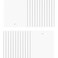 DALIX 82.5" White Vertical Blinds Replacement Slats Sliding Door Window (24 Pack)