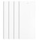 DALIX 82.5" White Vertical Blinds Replacement Slats Sliding Door Window (4 Pack)